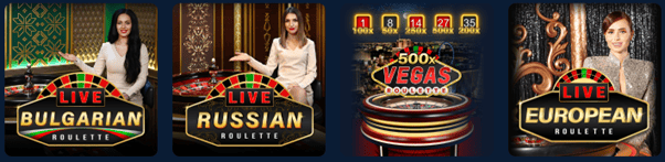 Amusnet Interactive jeux de casino en direct capture