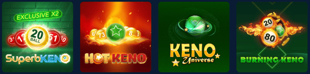 Amusnet Interactive jeux de keno en ligne capture